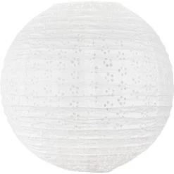Promo ✔️ SKYLANTERN Boule Papier 35cm Ajourée Blanc - Blanc ❤️