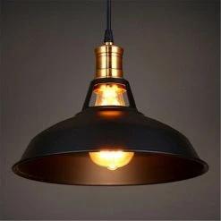Tout neuf ✨ STOEX Lot De 2 Lustre Suspension Industrielle Vintage E27 Lampe Plafonniers Retro Abat-jour Pour Cuisine Salle à Manger Salon Chambre Restaurant, Noir ❤️ -Suspension Soldes 10640990 4