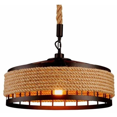 Meilleure vente 🧨 STOEX Retro Suspension Luminaire Industriel 40cm Noir , La Lumière Au Plafond En Fer Corde De Chanvre Vintage Loft Lustre Plafonnier Décoration Pour Salon, Cuisine, Restaurant, Bar 🔔 1 Meilleure vente 🧨 STOEX Retro Suspension Luminaire Industriel 40cm Noir , La Lumière Au Plafond En Fer Corde De Chanvre Vintage Loft Lustre Plafonnier Décoration Pour Salon, Cuisine, Restaurant, Bar 🔔