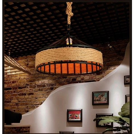 Meilleure vente 🧨 STOEX Retro Suspension Luminaire Industriel 40cm Noir , La Lumière Au Plafond En Fer Corde De Chanvre Vintage Loft Lustre Plafonnier Décoration Pour Salon, Cuisine, Restaurant, Bar 🔔 3 Meilleure vente 🧨 STOEX Retro Suspension Luminaire Industriel 40cm Noir , La Lumière Au Plafond En Fer Corde De Chanvre Vintage Loft Lustre Plafonnier Décoration Pour Salon, Cuisine, Restaurant, Bar 🔔 – Image 3