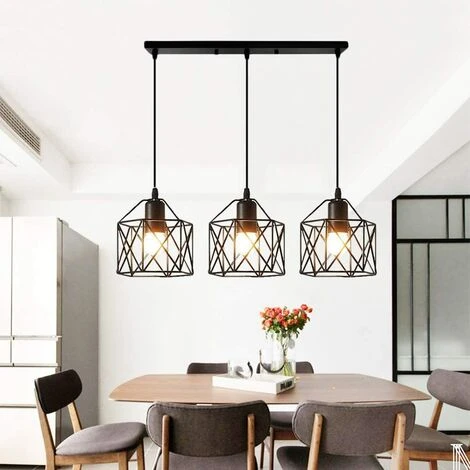 Acheter 😍 STOEX Suspension Industrielle Vintage Lampe Lustre Abat-Jour Ajustable DIY Luminaire Salle à Manger Bar Noir ⭐ 1 Acheter 😍 STOEX Suspension Industrielle Vintage Lampe Lustre Abat-Jour Ajustable DIY Luminaire Salle à Manger Bar Noir ⭐