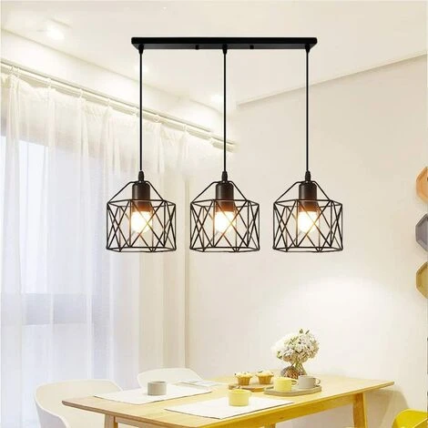 Acheter 😍 STOEX Suspension Industrielle Vintage Lampe Lustre Abat-Jour Ajustable DIY Luminaire Salle à Manger Bar Noir ⭐ 2 Acheter 😍 STOEX Suspension Industrielle Vintage Lampe Lustre Abat-Jour Ajustable DIY Luminaire Salle à Manger Bar Noir ⭐ – Image 2