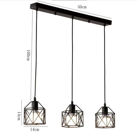 Acheter 😍 STOEX Suspension Industrielle Vintage Lampe Lustre Abat-Jour Ajustable DIY Luminaire Salle à Manger Bar Noir ⭐ 3 Acheter 😍 STOEX Suspension Industrielle Vintage Lampe Lustre Abat-Jour Ajustable DIY Luminaire Salle à Manger Bar Noir ⭐ – Image 3