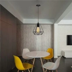 Meilleure vente 😉 STOEX Lustre Suspension Industrielle Cage Géométrie Nid Style Vintage, Lampe De Plafond Métal Luminaire Abat-Jour, Noir ⌛ 7 Meilleure vente 😉 STOEX Lustre Suspension Industrielle Cage Géométrie Nid Style Vintage, Lampe De Plafond Métal Luminaire Abat-Jour, Noir ⌛ -Suspension Soldes 10641261 3