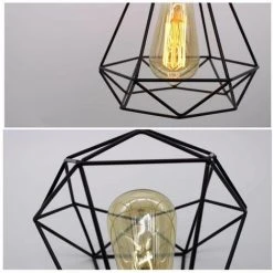 Meilleure vente 😉 STOEX Lustre Suspension Industrielle Cage Géométrie Nid Style Vintage, Lampe De Plafond Métal Luminaire Abat-Jour, Noir ⌛ 8 Meilleure vente 😉 STOEX Lustre Suspension Industrielle Cage Géométrie Nid Style Vintage, Lampe De Plafond Métal Luminaire Abat-Jour, Noir ⌛ -Suspension Soldes 10641261 4