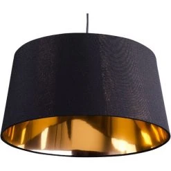 De gros ⭐ BELIANI Lampe Suspension Noire Et Dorée - Noir 🛒