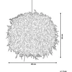 De gros 🎁 BELIANI Lampe Suspension Blanche - Blanc ✨ -Suspension Soldes 11186959 3