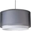 Meilleure vente 🛒 QAZQA Hanglamp - Suspension Avec Abat-jour Moderne - 1 Lumière - H 1150 Mm - Gris - Moderne - Éclairage Intérieur - Salon I Chambre I Cuisine I Salle à Manger - Gris 😉