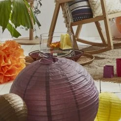 Sortie ⭐ SKYLANTERN Boule Papier 40cm Aubergine - Aubergine 🧨 -Suspension Soldes 11472405 3