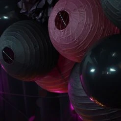 Sortie ⭐ SKYLANTERN Boule Papier 40cm Aubergine - Aubergine 🧨 -Suspension Soldes 11472405 5