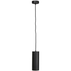 Nouveau ❤️ QAZQA Tubo - Petite Suspension Design - 1 Lumière - Ø 100 Mm - Noir - Design,Moderne - Éclairage Intérieur - Salon I Chambre I Cuisine I Salle à Manger - Noir 😍 -Suspension Soldes 11486316 3