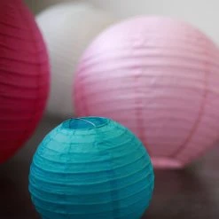 Bon marché 👏 SKY LANTERN Boule Papier 30 Cm Turquoise - Bleu Turquoise ✔️ -Suspension Soldes 11486405 3