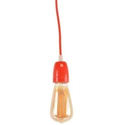Tout neuf 🔥 BARCELONA LED Suspension Douille E27 Céramique | Rouge - Rouge ❤️ -Suspension Soldes 11711547 3