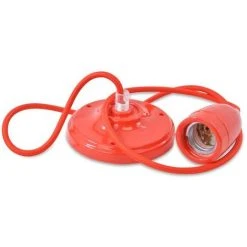 Tout neuf 🔥 BARCELONA LED Suspension Douille E27 Céramique | Rouge - Rouge ❤️ -Suspension Soldes 11711547 4