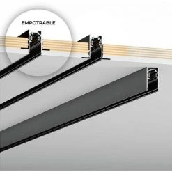 Tout neuf ✨ BARCELONA LED Rail Magnétique Encastrable 20mm 48V 1 Mètre 🤩 -Suspension Soldes 11719886 4