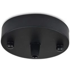 Meilleure vente ⭐ BARCELONA LED Rosace Métallique Pour Lampe Suspendue, Noir Mat ❤️