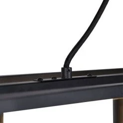 Promo ✔️ QAZQA Cage - Suspension Multiples Industriel - 4 Lumière - L 1000 Mm - Noir - Rustique - Éclairage Intérieur - Salon 🥰 7 Promo ✔️ QAZQA Cage - Suspension Multiples Industriel - 4 Lumière - L 1000 Mm - Noir - Rustique - Éclairage Intérieur - Salon 🥰 -Suspension Soldes 11884710 4