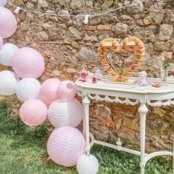 Meilleur prix ⌛ SKYLANTERN 12x Lanterne Papier 30 Cm Blanc - Suspension Boule Papier 30 Cm (12'') Type Lanterne Japonaise Pour Decoration Mariage - 12 Pièces - Le Must De La Gamme De Lampions Papier - Notice En Français. - Blanc ✨ -Suspension Soldes 11947648 4