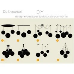 Meilleure vente ⌛ STOEX Vert Rétro Suspension Luminaire En Rotin Globe Rond 15cm , Lustre Abat-jour DIY Lampe Plafond E27 Pour Salon Restaurant Centre Commercial Bar 😉 -Suspension Soldes 12454154 5