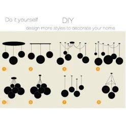 Les meilleures critiques de ⌛ STOEX Bleu Rétro Suspension Luminaire En Rotin Globe Rond 15cm , Lustre Abat-jour DIY Lampe Plafond E27 Pour Salon Restaurant Centre Commercial Bar ⭐ -Suspension Soldes 12476331 5