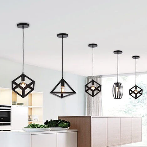 Top 10 🧨 AXHUP Lot De 3 Suspension Luminaire Industrielle Noir Lustre Abat-jour Metal Lampe De Plafond ⭐ 3 Top 10 🧨 AXHUP Lot De 3 Suspension Luminaire Industrielle Noir Lustre Abat-jour Metal Lampe De Plafond ⭐ – Image 3