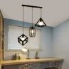 Nouveau ⭐ AXHUP Retro Suspension Luminaire Industrielle 3 Tete Lustre Abat-jour Metal Noir Lampe De Plafond ⭐