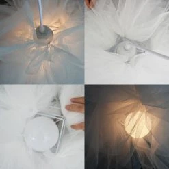 Vente flash 🎉 STOEX Moderne Suspension Lustre Abat Jour Ombre Eclairage Fée Blanches Pour Chambres Des Enfants Ou Décor 🛒 -Suspension Soldes 13222490 4