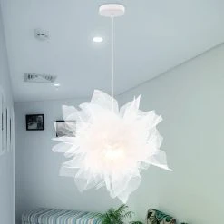 Top 10 🔔 STOEX Lustre Suspension Contemporain Diamètre 50 Cm E27 Blanche , Abat-jour Luminaire Plafonnier Pour Chambre De L'enfant, Salon, Décor ✨