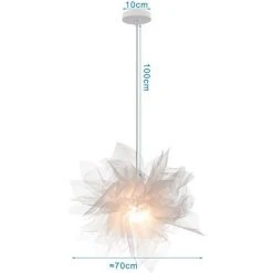 Top 10 🔔 STOEX Lustre Suspension Contemporain Diamètre 50 Cm E27 Blanche , Abat-jour Luminaire Plafonnier Pour Chambre De L'enfant, Salon, Décor ✨ -Suspension Soldes 13222491 3