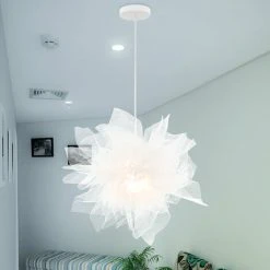 Bon marché 😉 STOEX Moderne Lustre Suspension Créatif Luminaire Pour Salon Chambre Enfant, E27 Blanc 🥰 -Suspension Soldes 13222492 3