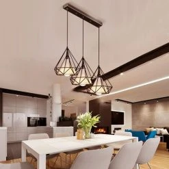 Vente flash 🌟 AXHUP Suspension Luminaire Industrielle 3 Tete Retro Lustre Abat-jour Metal Noir ✔️ 6 Vente flash 🌟 AXHUP Suspension Luminaire Industrielle 3 Tete Retro Lustre Abat-jour Metal Noir ✔️ -Suspension Soldes 13263599 2