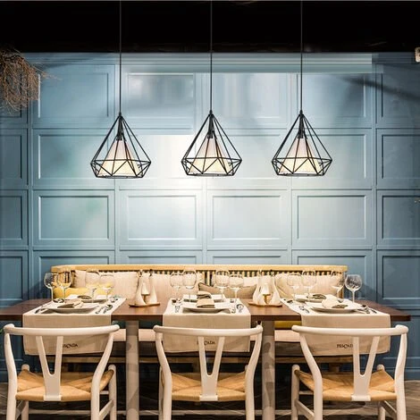 Vente flash 🌟 AXHUP Suspension Luminaire Industrielle 3 Tete Retro Lustre Abat-jour Metal Noir ✔️ 3 Vente flash 🌟 AXHUP Suspension Luminaire Industrielle 3 Tete Retro Lustre Abat-jour Metal Noir ✔️ – Image 3