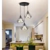 Nouveau ❤️ AXHUP Lustre Suspension 3 Tete En Metal E27 25cm Noir ⌛