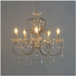 Top 10 ⌛ KOSILUM Lustre Cristal Doré - Pavia - Doré / Laiton ✨