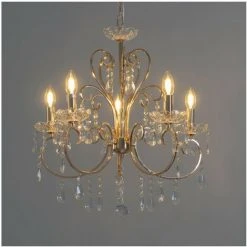 Top 10 ⌛ KOSILUM Lustre Cristal Doré - Pavia - Doré / Laiton ✨ 7 Top 10 ⌛ KOSILUM Lustre Cristal Doré - Pavia - Doré / Laiton ✨ -Suspension Soldes 13431510 3