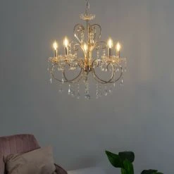 Top 10 ⌛ KOSILUM Lustre Cristal Doré - Pavia - Doré / Laiton ✨ 8 Top 10 ⌛ KOSILUM Lustre Cristal Doré - Pavia - Doré / Laiton ✨ -Suspension Soldes 13431510 4