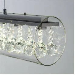 Vente flash ✨ KOSILUM Grande Suspension Verre Cylindrique Design LED 27W - Ino - Transparent 😉 -Suspension Soldes 13431616 4