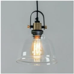 Top 10 ⭐ KOSILUM Lampe Suspendue Industrielle Verre Transparent - Linz - Transparent 🎉