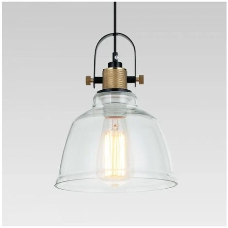 Top 10 ⭐ KOSILUM Lampe Suspendue Industrielle Verre Transparent - Linz - Transparent 🎉 3 Top 10 ⭐ KOSILUM Lampe Suspendue Industrielle Verre Transparent - Linz - Transparent 🎉 – Image 3