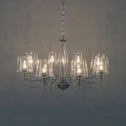 Les meilleures critiques de 😍 KOSILUM Lustre Baroque Design 8 Bras Verre Transparent - Matane - Transparent ✨ -Suspension Soldes 13432387 3