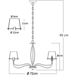 Les meilleures critiques de 😍 KOSILUM Lustre Baroque Design 8 Bras Verre Transparent - Matane - Transparent ✨ -Suspension Soldes 13432387 5