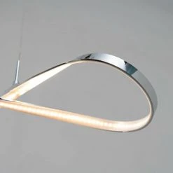 Tout neuf 👏 KOSILUM Suspension Design LED Ruban Infini - Acht - Argenté / Chromé ⌛ -Suspension Soldes 13432468 3