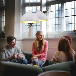 Coupon 👏 B.K.LICHT 2 Suspensions Design Vintage Blanches Luminaire Plafonnier Salon Salle à Manger ⭐ -Suspension Soldes 13479978 3