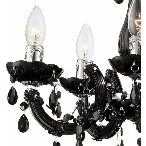 Grosses soldes 🧨 Lustre Lustre Noir Lampe Suspendue Salle À Manger Éclairage Plafond Pendule Luminaire Globo 63110-5 ⭐ 3 Grosses soldes 🧨 Lustre Lustre Noir Lampe Suspendue Salle À Manger Éclairage Plafond Pendule Luminaire Globo 63110-5 ⭐ – Image 3