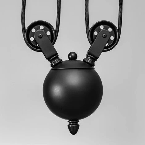 Remise ✔️ KOSILUM Lampe Industrielle Suspension - Triple Piattino - Noir 😉 2 Remise ✔️ KOSILUM Lampe Industrielle Suspension - Triple Piattino - Noir 😉 – Image 2