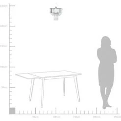 Nouveau 😀 BELIANI Lustre Transparent - Transparent 🎁 -Suspension Soldes 13941811 4