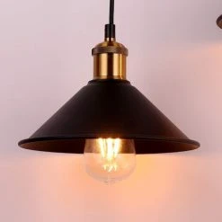 Meilleur prix 🛒 STOEX Suspension Luminaire 3 Têtes E27 Luminaires En Métal Fer , Lustre Abat-jour Lampes Suspendus Vintage Industrial Plafonnier Cuisine Salle à Manger Chambre - Noir 🌟 -Suspension Soldes 13949911 4