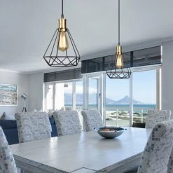 Le moins cher ⌛ STOEX Lot De 2 Retro Suspension Industrielle LED Cage Diamant , Suspension Luminaire En Fer E27, Noir Et Idéal Pour Salle à Manger, Salon, Chambre Et Restaurant ⭐ 7 Le moins cher ⌛ STOEX Lot De 2 Retro Suspension Industrielle LED Cage Diamant , Suspension Luminaire En Fer E27, Noir Et Idéal Pour Salle à Manger, Salon, Chambre Et Restaurant ⭐ -Suspension Soldes 13949966 3