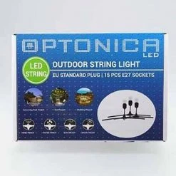 Promo ⌛ OPTONICA Guirlande Guinguette Noire Suspendue IP44 14,4m Pour 15 Ampoules E27 ⌛ -Suspension Soldes 14044646 3