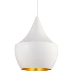 Offres ⭐ BARCELONA LED Lampe Suspension "Helga" | Blanc - Blanc ⭐